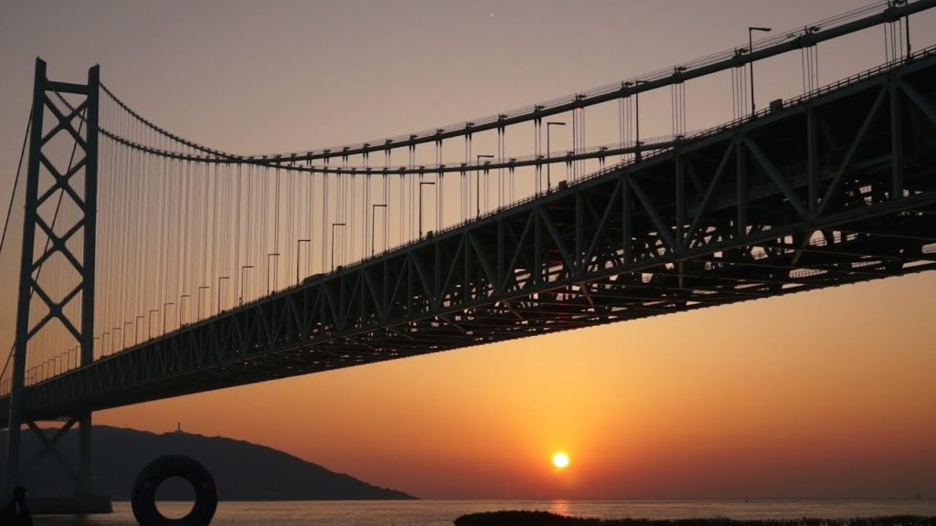 SEL35F18+NEX-VG20 Evening test 明石海峡の夕暮れ Kobe of dusk