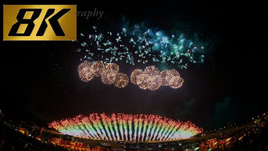 [8K 4320p UHD]8K映像 長野えびす講花火 Amazing Pyromusical in Nagano fireworks Japan 2017 | 8K Resolution TV