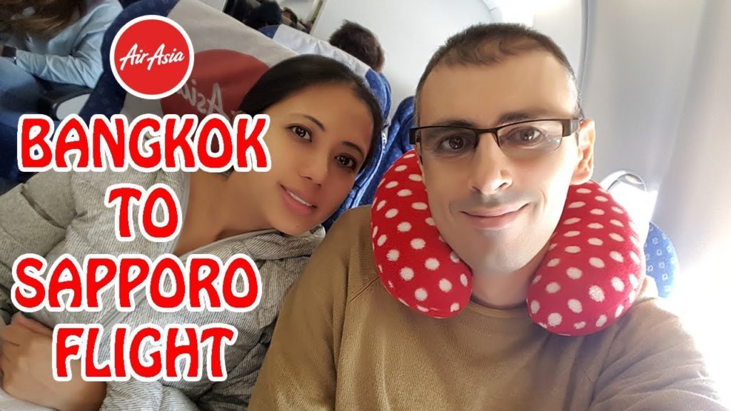 AirAsia Flight from BANGKOK to SAPPORO | Japan Vlog