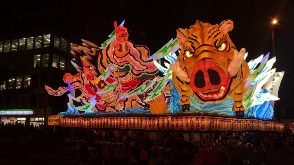【Japanese Huge Portable Shrines】 at Aomori Nebuta Festival