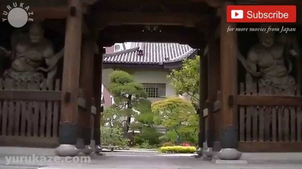 125. Entering Myoshinin Temple at Shintera in Sendai City - Japan