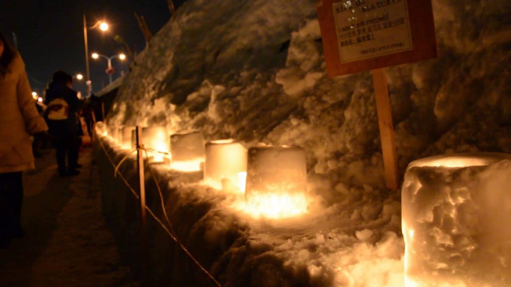 【Hokkaido travel】小樽運河　おもてなしストリート　雪あかりの路