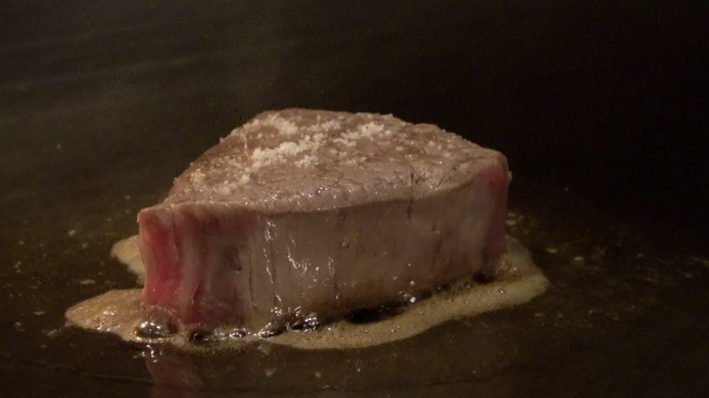Japanese wagyu Akita beef steak lunch | teppanyaki in Japan