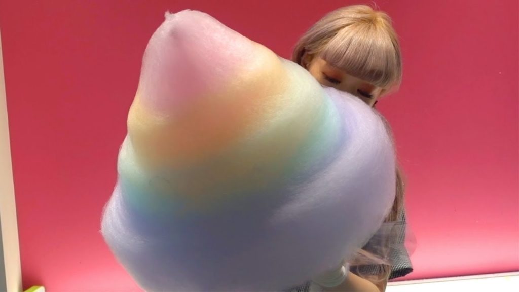 Japanese Street Food - GIANT COTTON CANDY ART