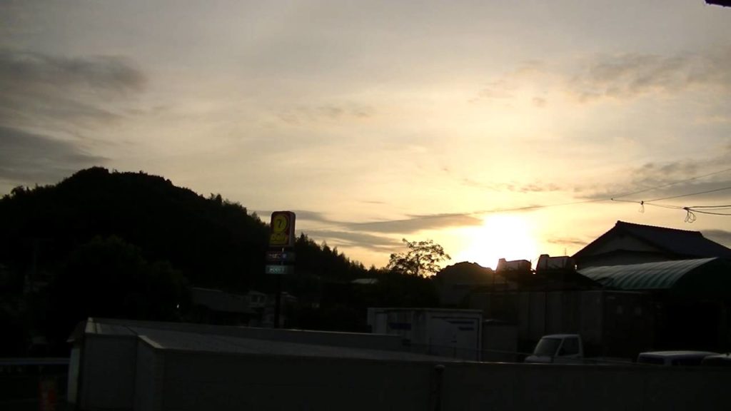 From "sunrise" scenery Nagayo-cho, Nishisonogi-gun, Nagasaki of 24 double speed usual times.