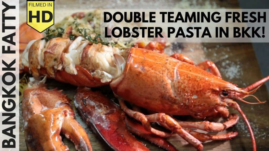 Double Teaming Fresh Maine Lobster with Mark Wiens in Bangkok!