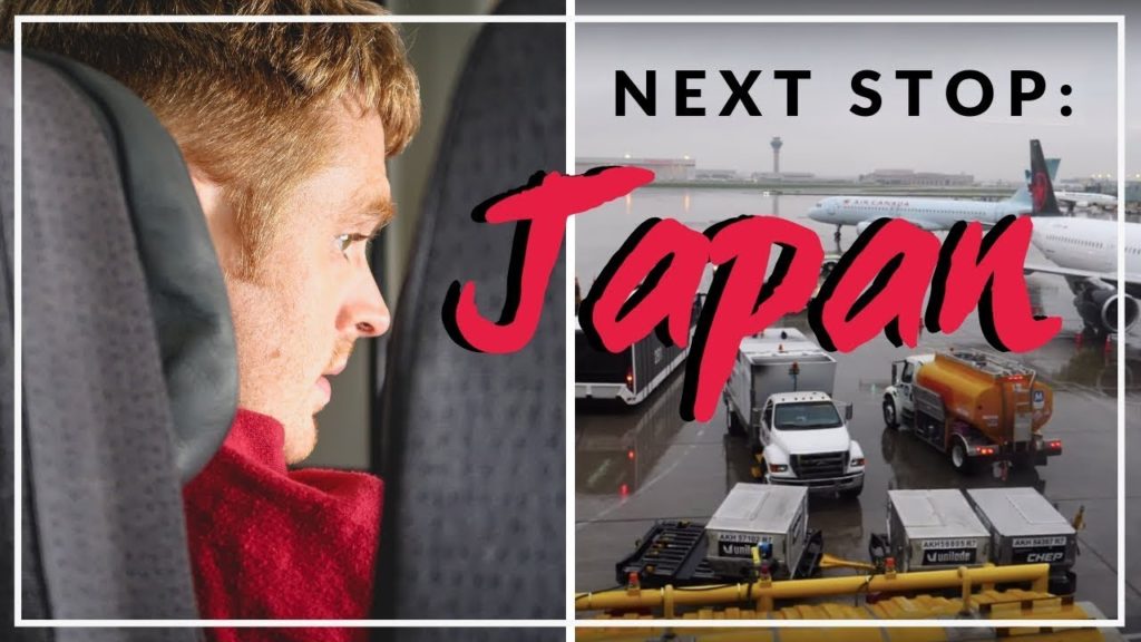 Our Japan Trip starts NOW! Flying to Japan from Canada Travel Vlog