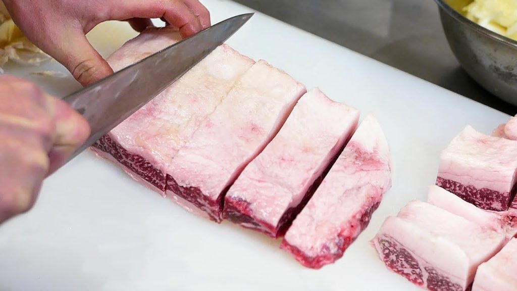 Japanese Food - COW TONGUE CURRY Beef Steak Tokyo Japan