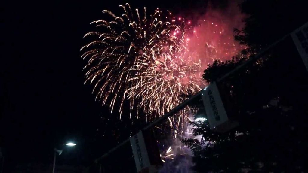 Japan crazy firework festival @왓쇼이햐쿠만 わっしょい百万夏祭り 축제 불꽃놀이축제 #4