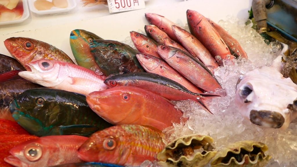 Japanese Street Food | Okinawa Fish Market @ Naha