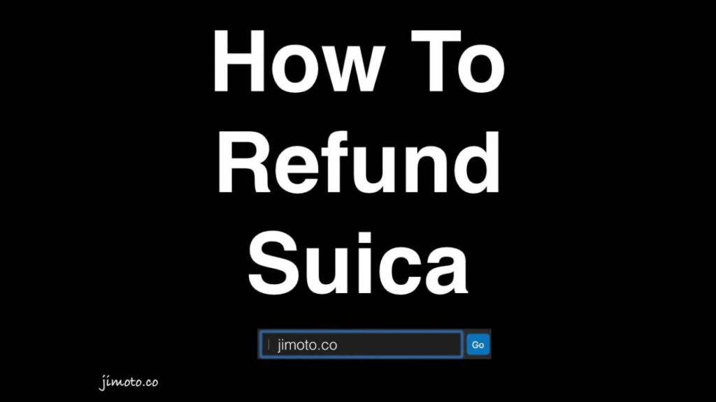 How to refund Suica card when you travel in Tokyo
