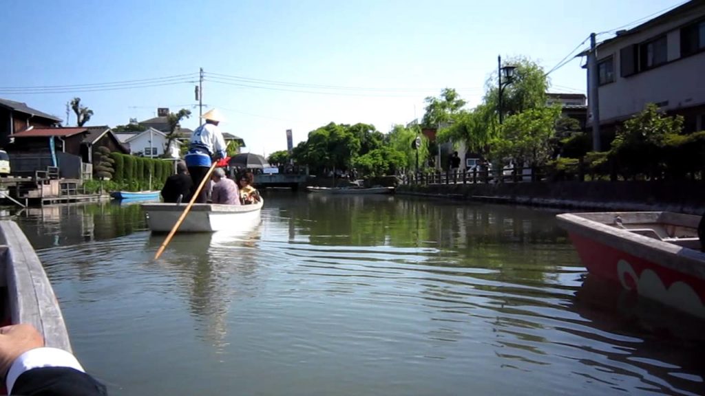 Boat tours at Yanagawa in Fukuoka prefecture Japan