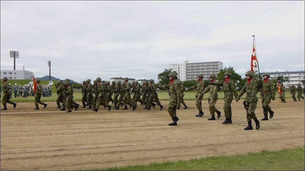 2019.9.15 令和元年度 函館駐屯地創立記念行事　観閲行進への準備