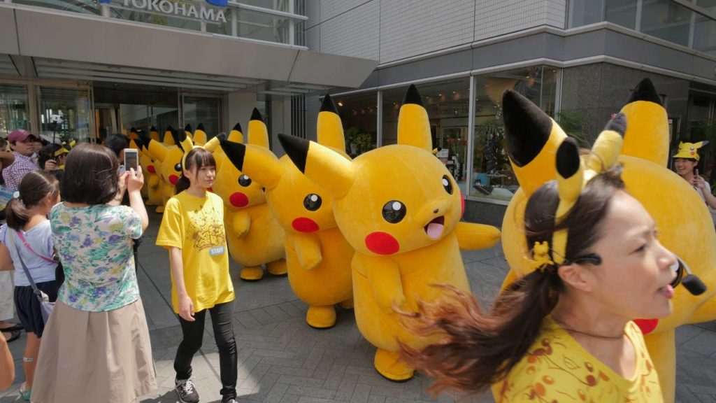 【4K】Videowalk in Pikachu town - MinatoMirai of Yokohama