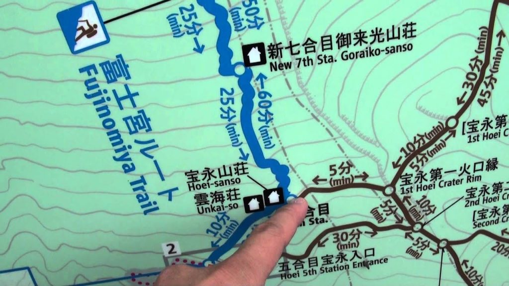 Mt Fuji Climb 9 Map Overview