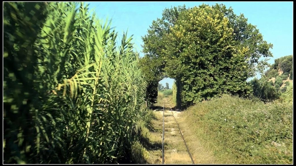 Driver's View... Train Ancient Olympia - Katakolo [ 1882 - 83 line construction ] Part 1/3