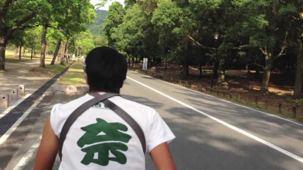 Rickshaw ride through Nara Park in Japan