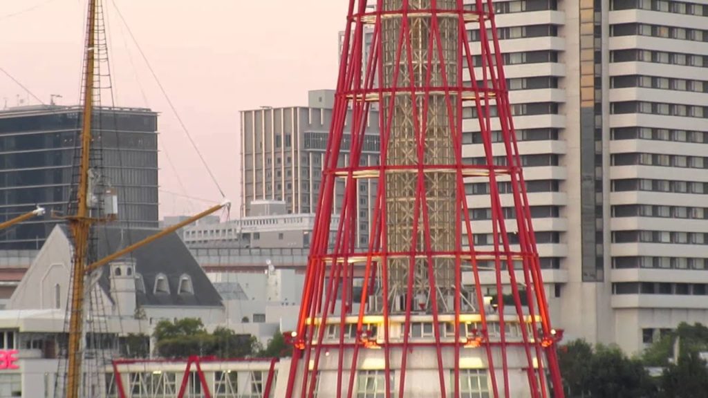 Kobe Port Tower and Iwaya. Kobe, Japan.