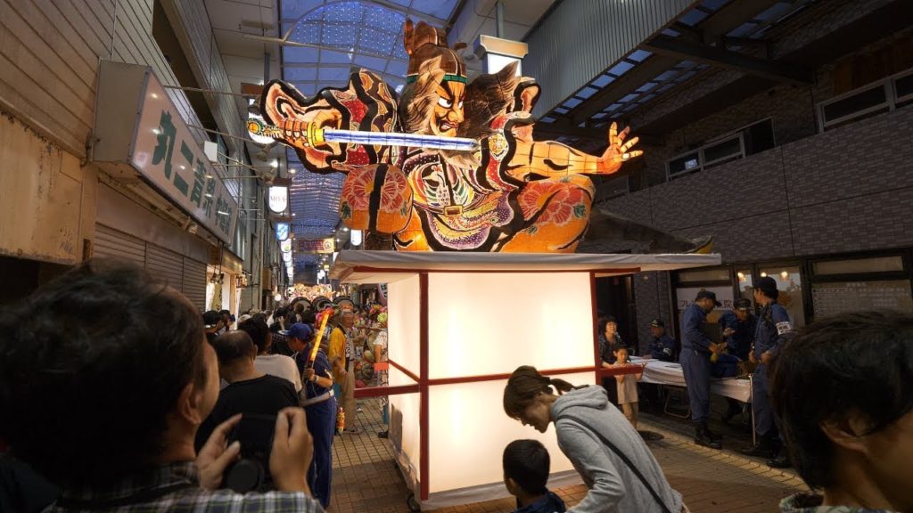 【4K】Walking at Nebuta festival in Nakanobu, Tokyo