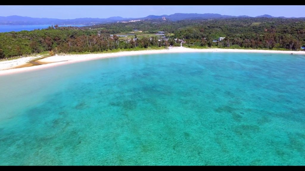 [4Ｋ]　名護市安部の浜 ドローン  沖縄　動画　素材　観光