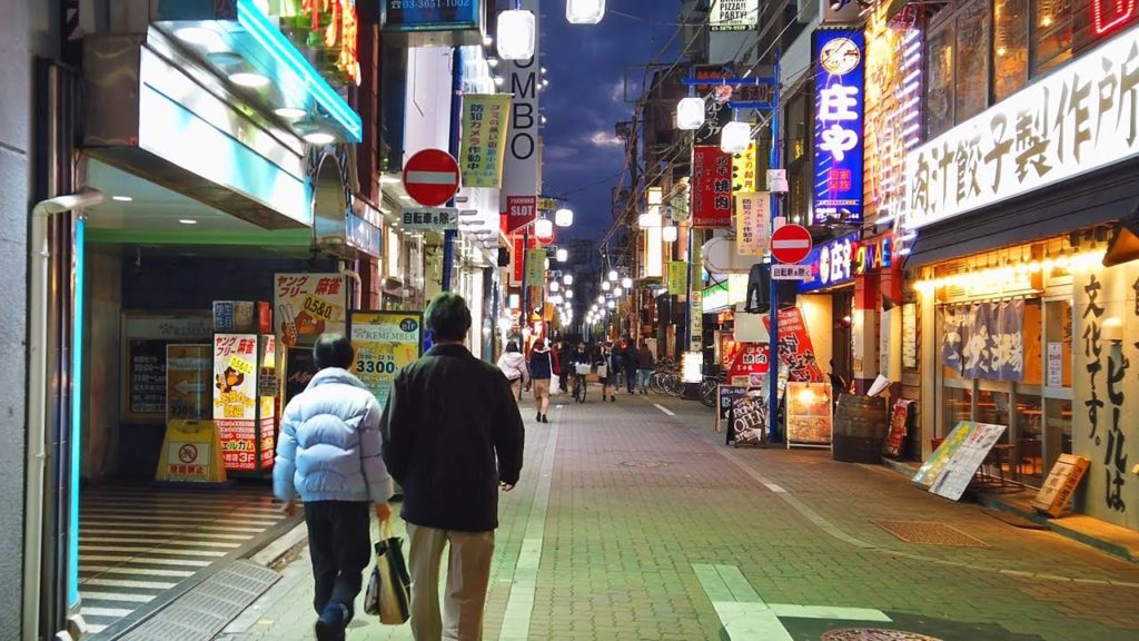 Night Walking In Shin-Koiwa, Tokyo - 4K 50fps