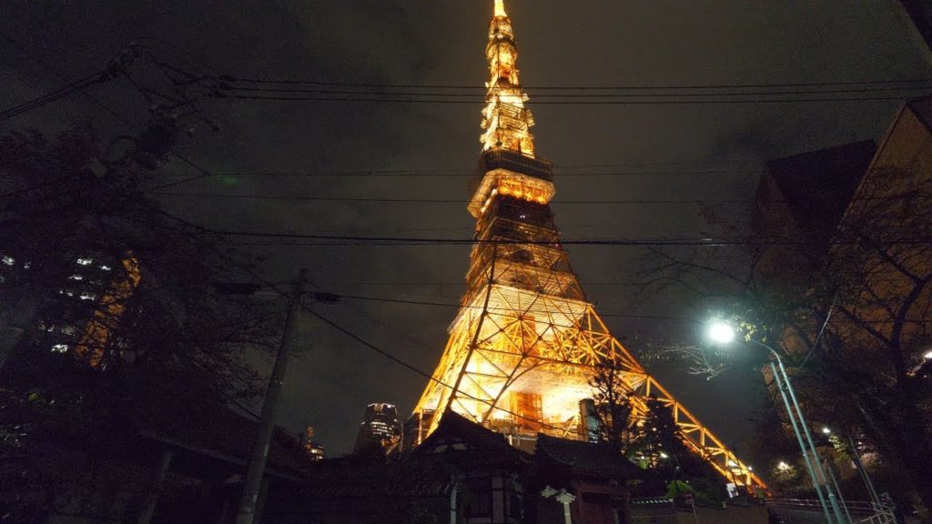 【4K】Walking from Roppong Hills Christmas illumination to Tokyo Tower