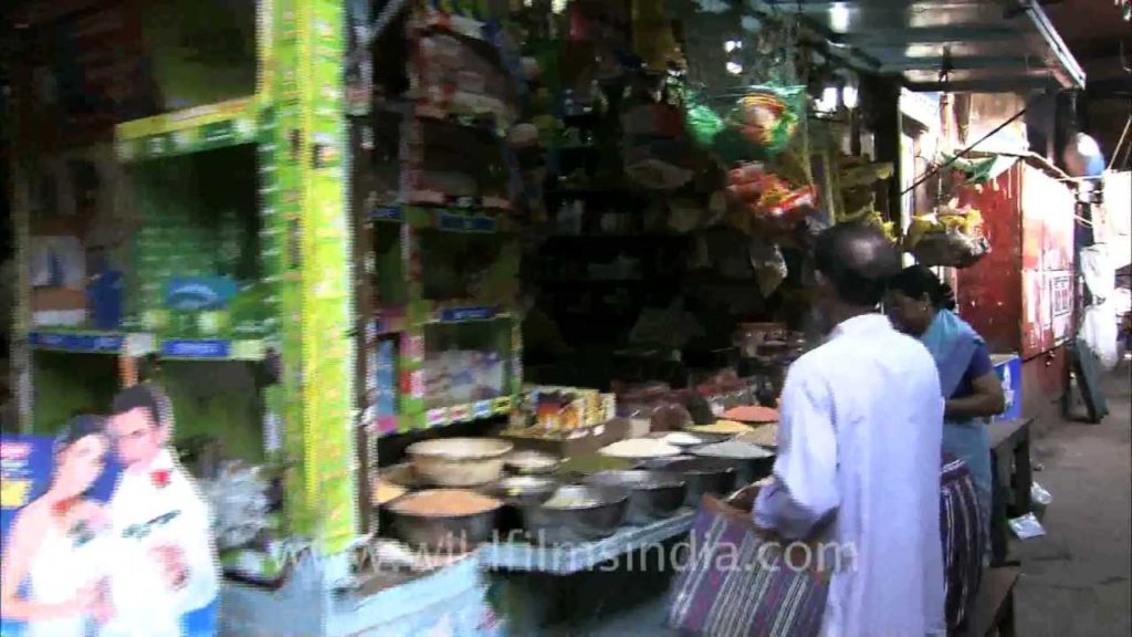 Shops in narrow alleyways, Kolkata