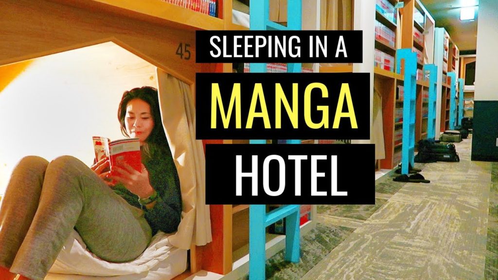 30K Book MANGA CAPSULE HOTEL Tour | KYOTO Comicap | Japanese Capsule Hotel Experience