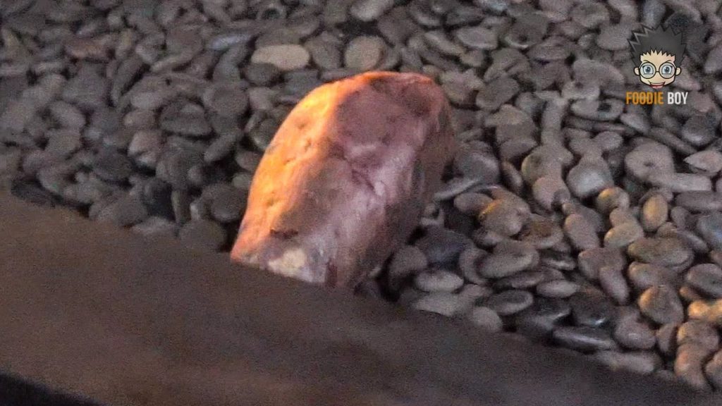 Japanese Street Food | Stone-Grilled Sweet Potato in Odaiba, Tokyo Japan