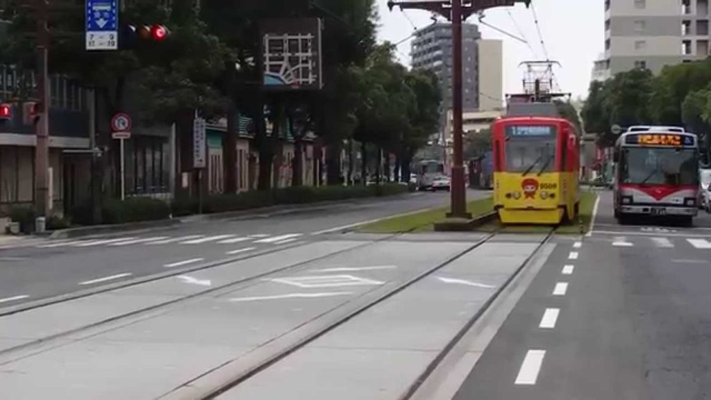 鹿児島市電9500形・600形 桜島桟橋通電停発着 Kagoshima City Tram