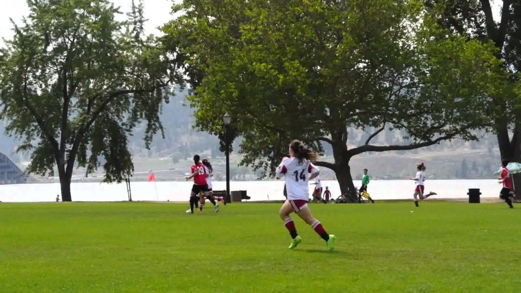 Elite Japanese Soccer Academy Playing Local Teams in City Park
