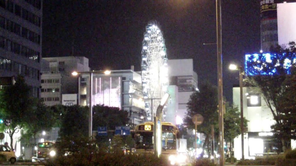 View of Nagoya eye at winter night