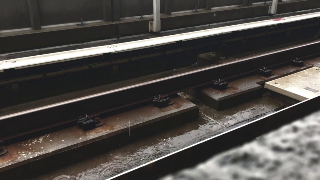 Rain Ambience Sounds at Empty Train Station