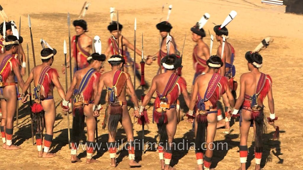 Lotha tribesmen performing a folk dance in Nagaland Lotha tribesmen performing a folk dance in Nagaland
