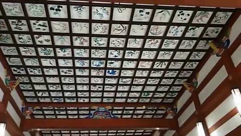 Kagoshima Jingu Shrine : Beautiful Japanese Pictures on Ceiling Wall (2015/07/11)