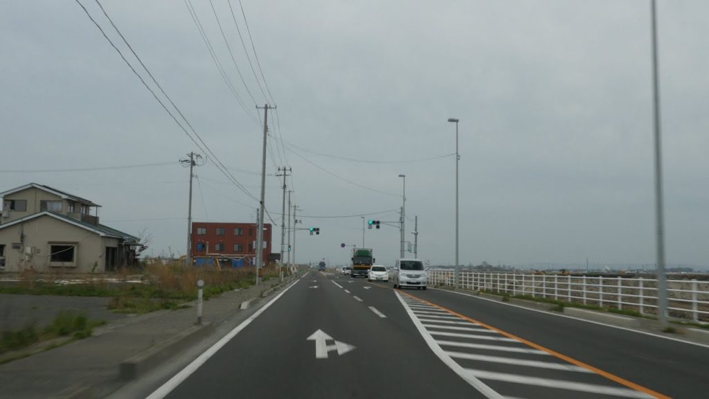 Past Tsunami Inundation Road 19; Arahama of wakabayashiku,sendai,Miyagi JAPAN (4K Movie)