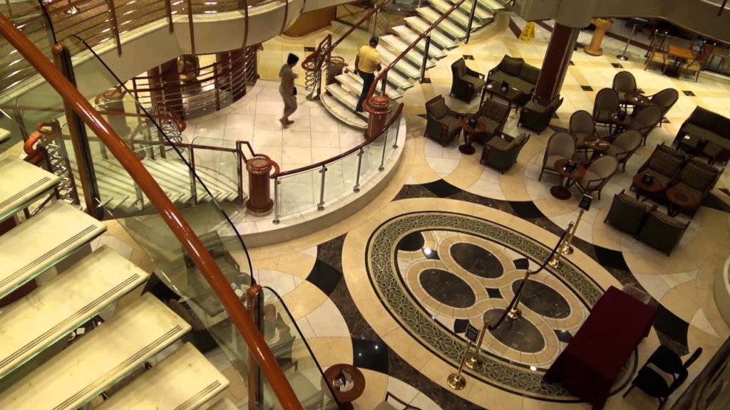 SAPPHIRE PRINCESS  TOUR    ATRIUM SHOPS CROONERS BAR INTERNATIONAL CAFE