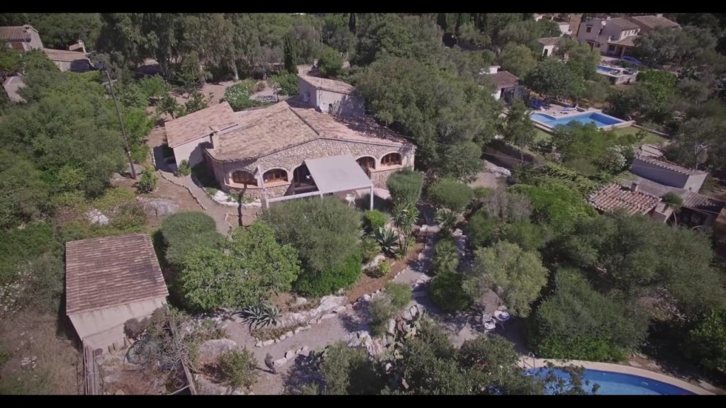 Villa Francisco, pollenca. June 2016. Shot with a dji phantom 3 professional in 4K.