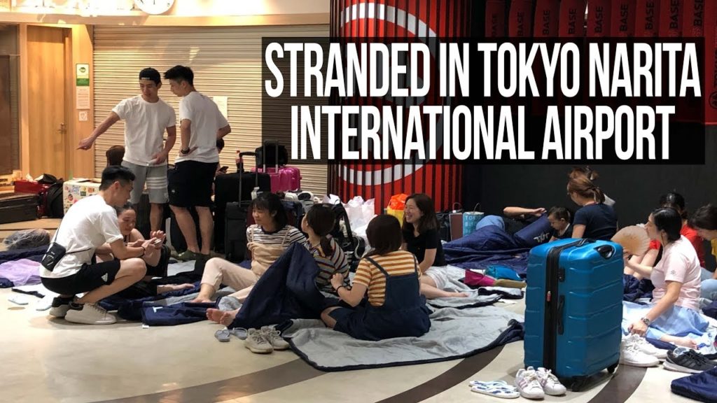 STRANDED IN TOKYO NARITA'S INTERNATIONAL AIRPORT- Faxai Typhoon Slams Japan September 9, 2019