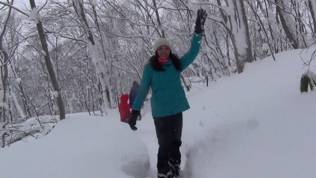 Snowshoeing in Niseko - family