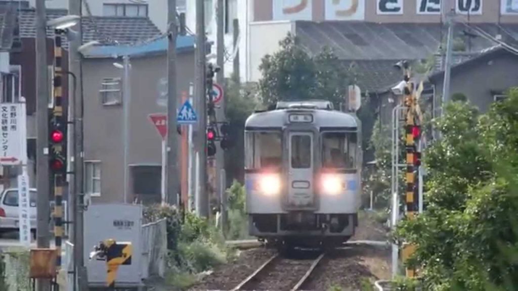 徳島線1000形 鴨島駅到着 JR Shikoku Tokushima Line 1000 series DMU