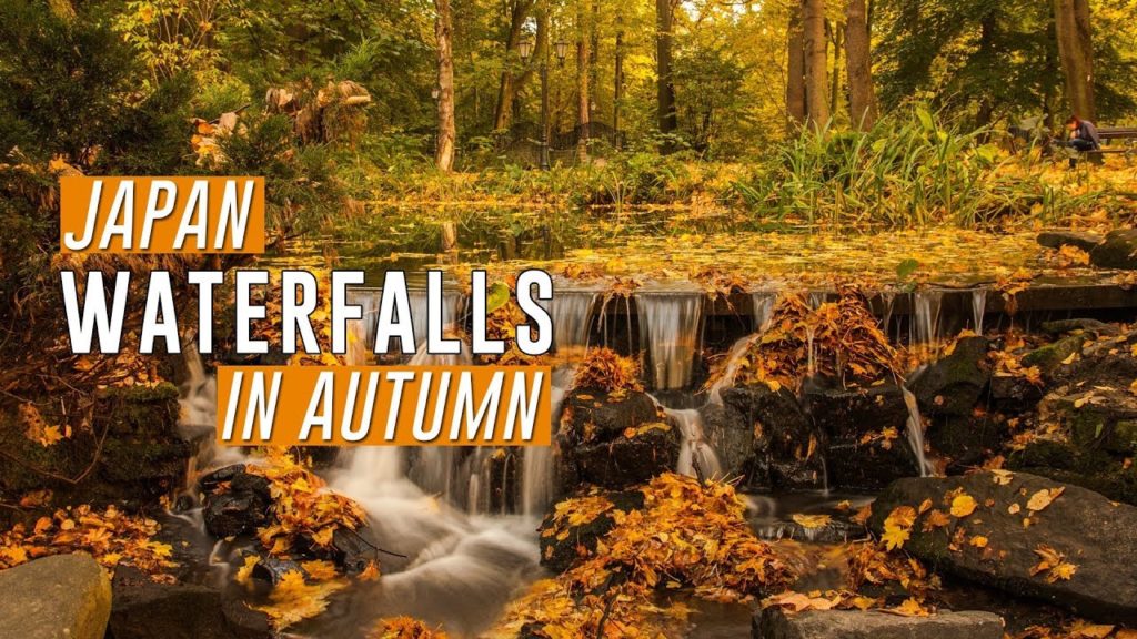 Japan Waterfalls in Autumn