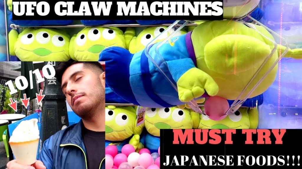 TOKYO JAPAN CLAW MACHINES | JAPANESE STREET FOOD | EXPLORING JAPAN 2019