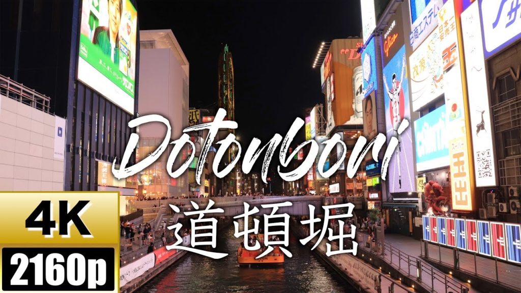 【4K】Dotonbori【道頓堀】OSAKA, JAPAN【FDR-X3000】