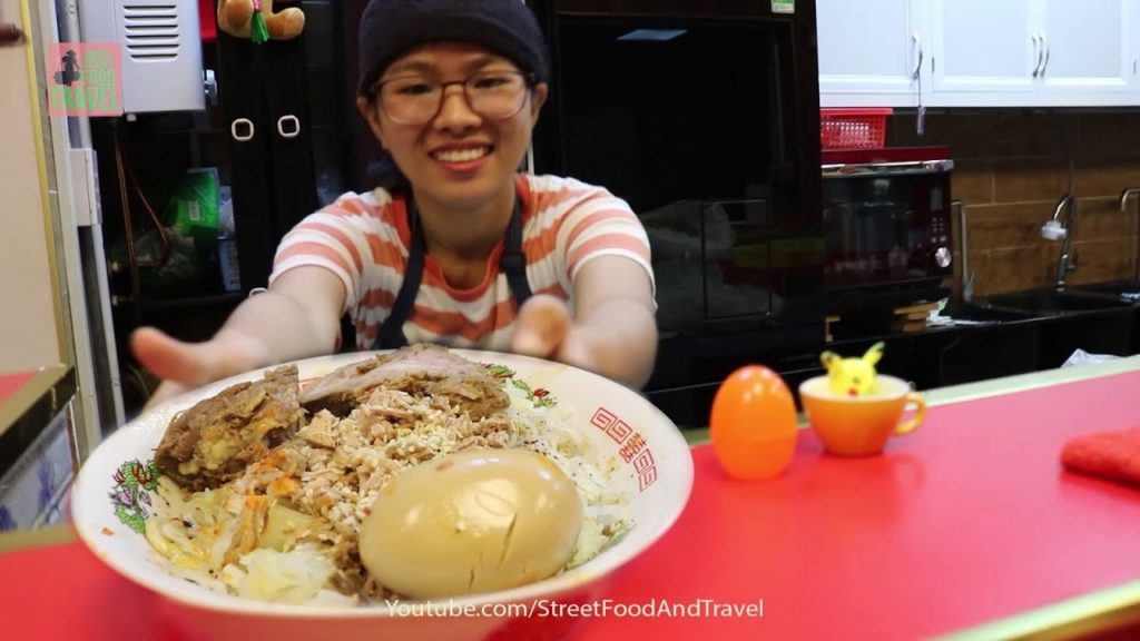 Japanese Street Food Ramen Noodles in Saigon Vietnam