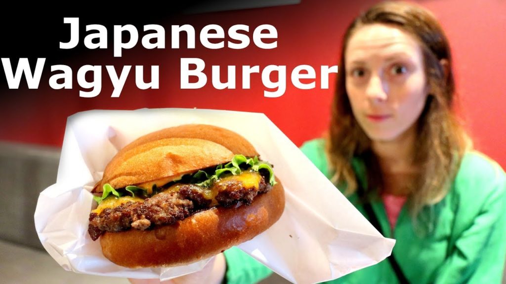 Japanese Wagyu Burger in Akihabara, Tokyo