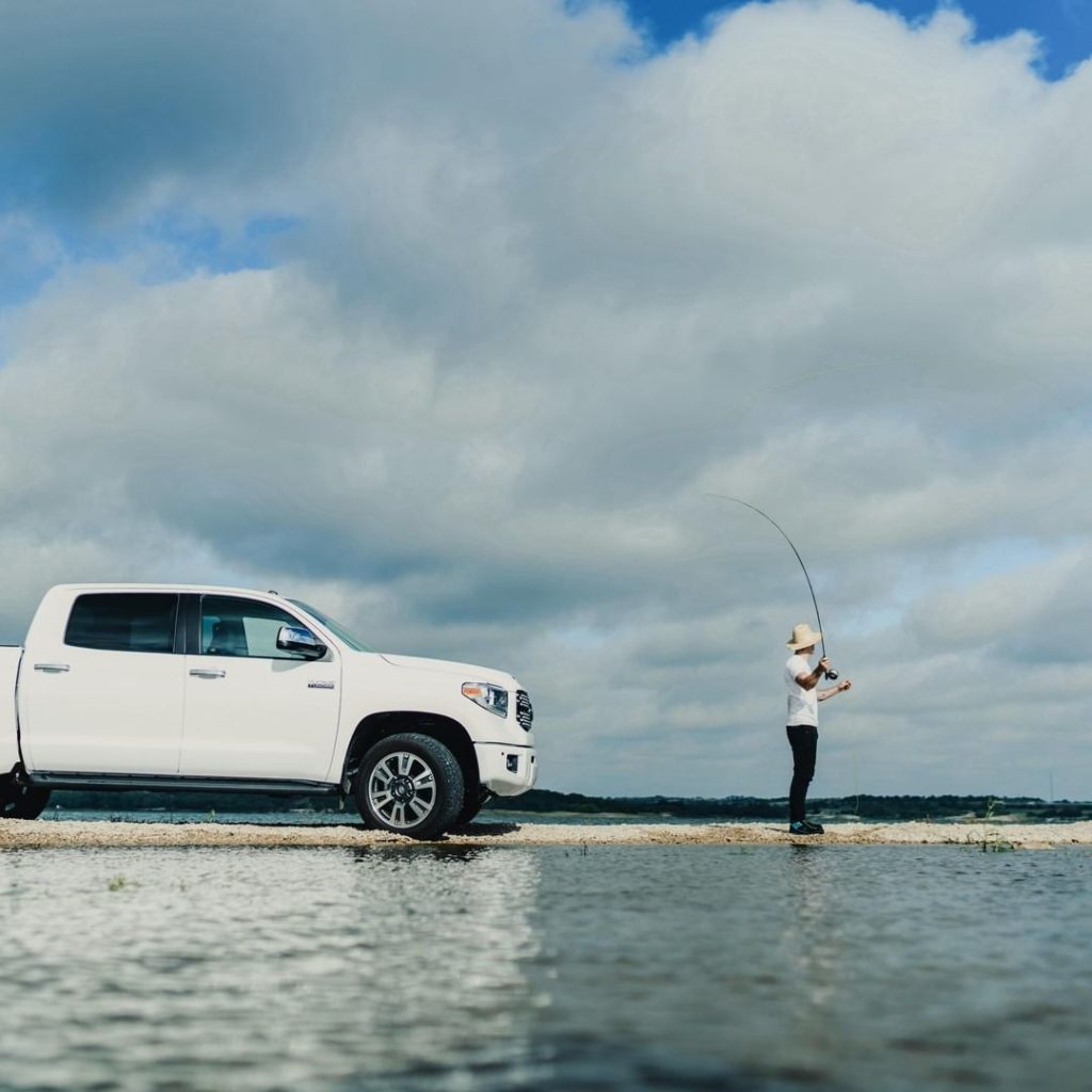 Casting all your troubles away. #Tundra #LetsGoPlaces...