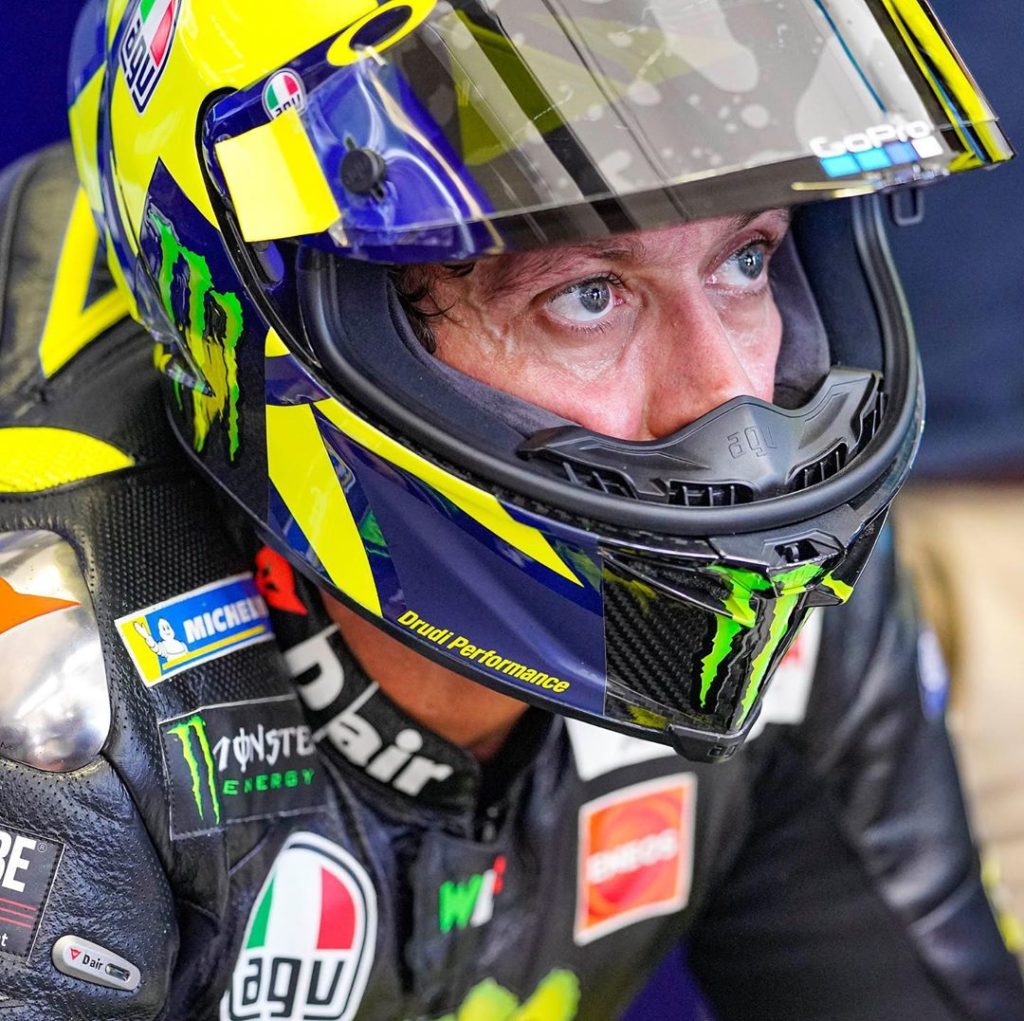 Any guesses what @valeyellow46’s new 2019 Misano helmet design will look like to...