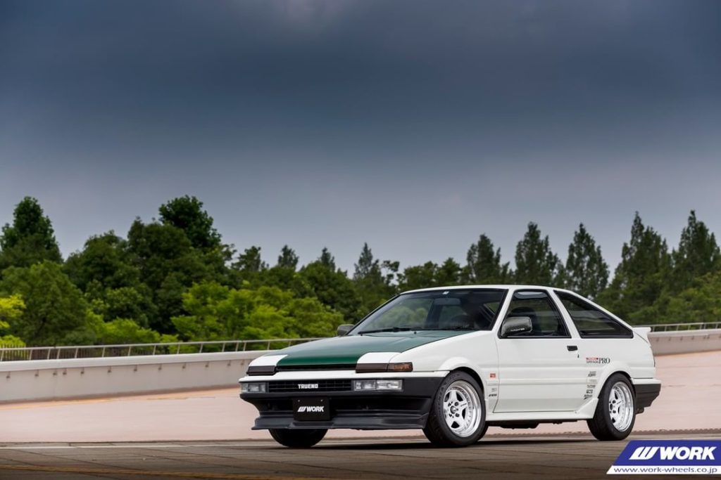 Keiichi Tsuchiya's Toyota AE86 on WORK Meister CR01 #artofwheel #meistercr01...