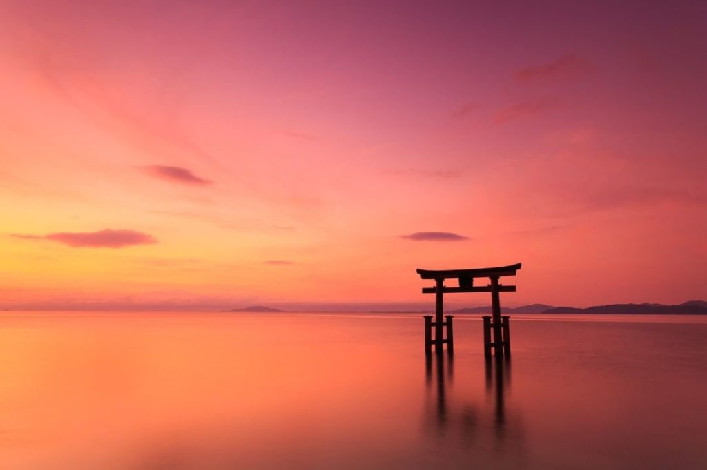 This isn't the famous torii gate in Miyajima!  As Itsukushima Shrine's iconic to...